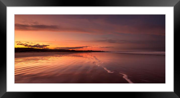 Twilight at the Beach Framed Mounted Print by Naylor's Photography