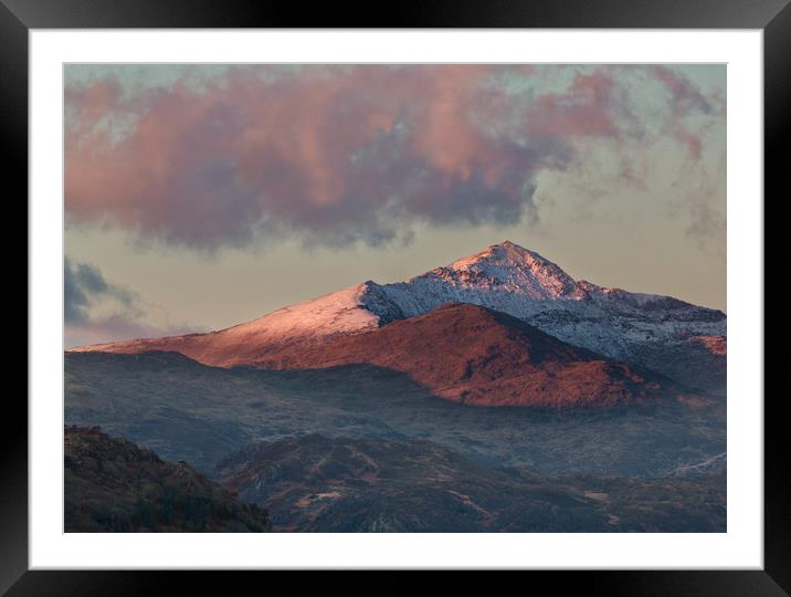 Snowdon Framed Mounted Print by Rory Trappe