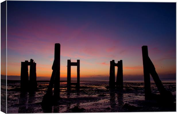 Derelict Jetty Canvas Print by Phil Wingfield