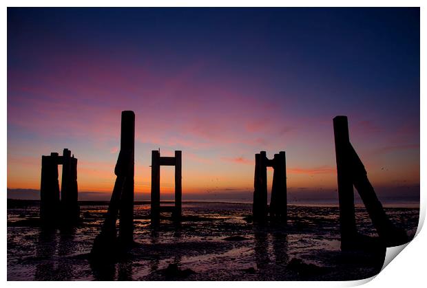 Derelict Jetty Print by Phil Wingfield