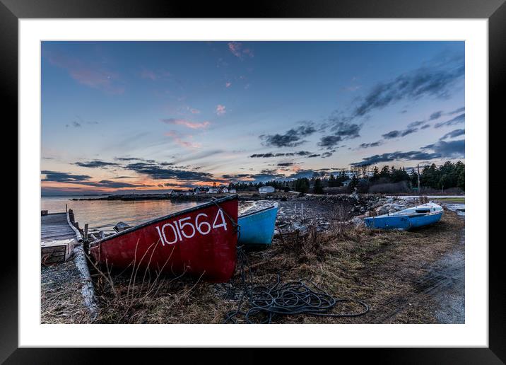 East Chester Twilight Framed Mounted Print by Roxane Bay