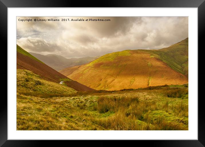 Towards Buttermere Framed Mounted Print by Linsey Williams