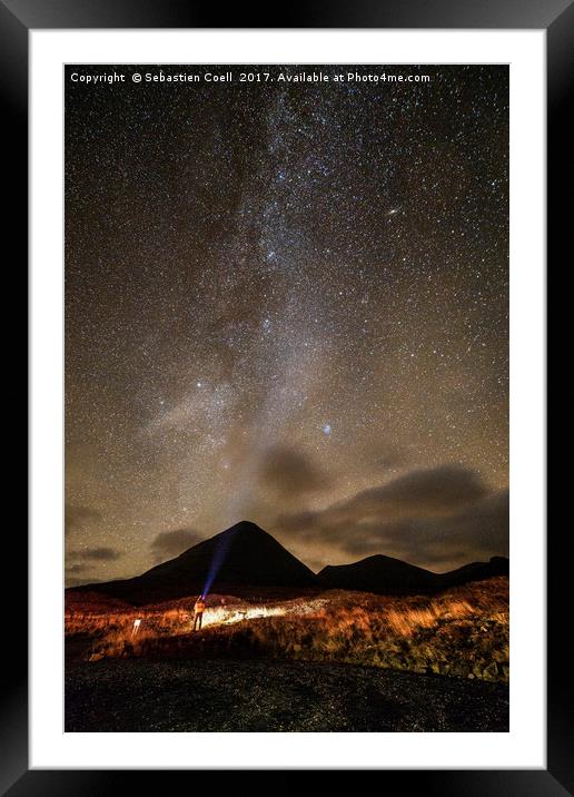 Skye stars Framed Mounted Print by Sebastien Coell