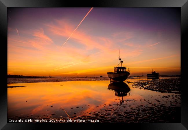 Southend Sunset 3 Framed Print by Phil Wingfield