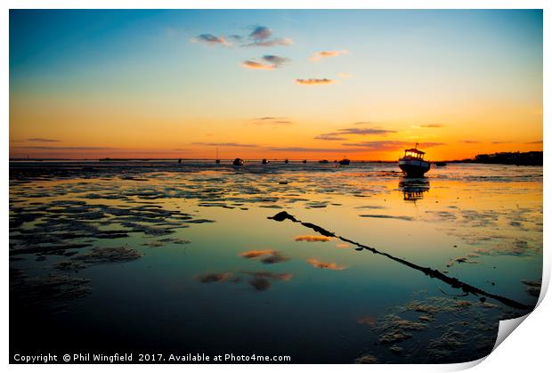 Southend Sunset 7 Print by Phil Wingfield