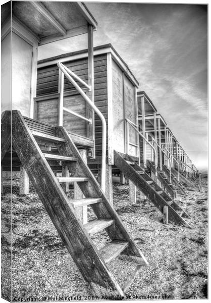Southend Beach Huts 2 Canvas Print by Phil Wingfield