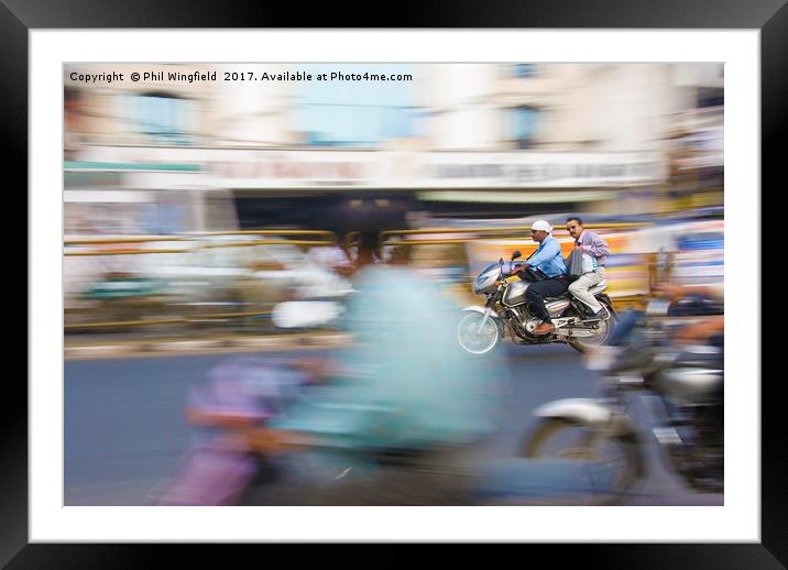 Rush Hour Framed Mounted Print by Phil Wingfield
