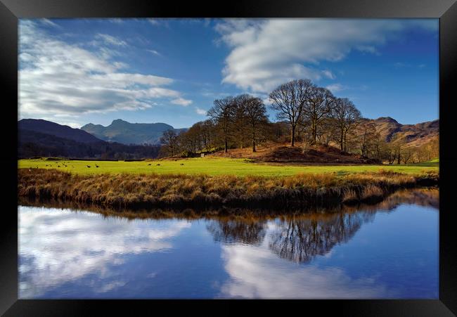 River Brathay Reflections                          Framed Print by Darren Galpin