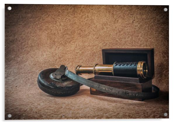 Vintage Tools Acrylic by Jonathan Thirkell