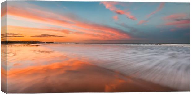 Bamburgh at Twilight  Canvas Print by Naylor's Photography