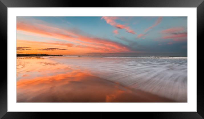 Bamburgh at Twilight  Framed Mounted Print by Naylor's Photography