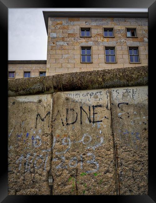 Berlin Wall, Germany Framed Print by Mark Llewellyn