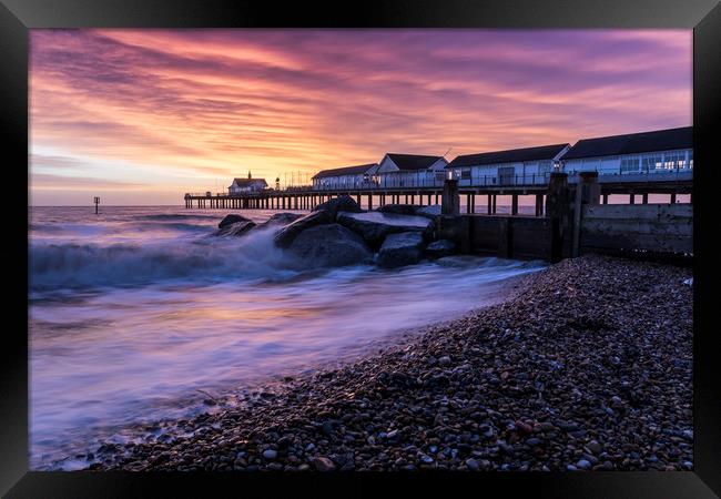 Southwold Sunrise Framed Print by Mark Hawkes