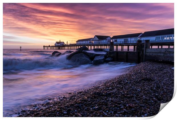 Southwold Sunrise Print by Mark Hawkes