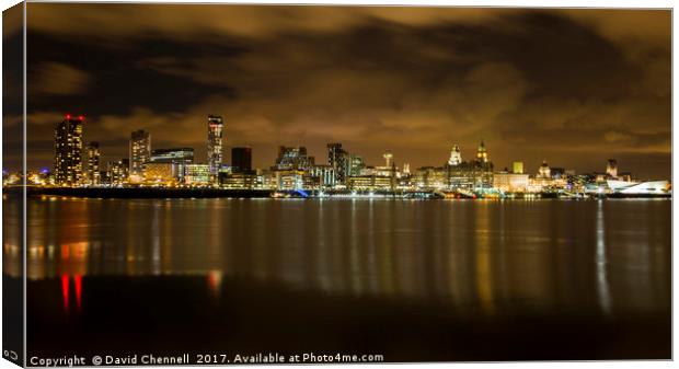 Liverpool Waterfront     Canvas Print by David Chennell