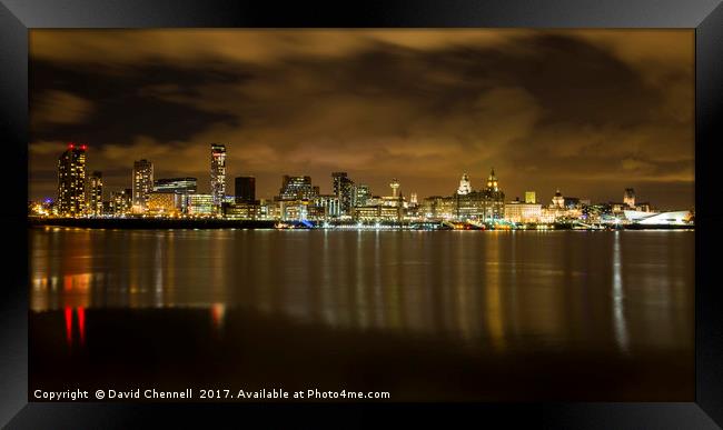 Liverpool Waterfront     Framed Print by David Chennell