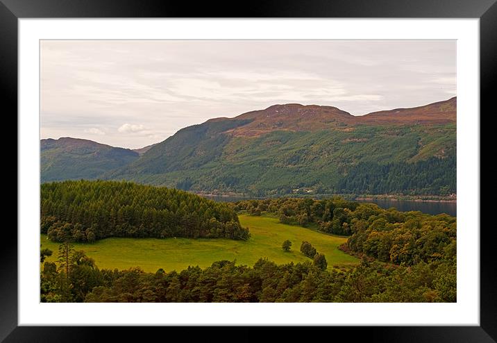 Loch Ness from Falls of Foyers viewpoint Framed Mounted Print by Chris Thaxter