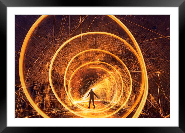 Into The Fire Framed Mounted Print by Andy Evans
