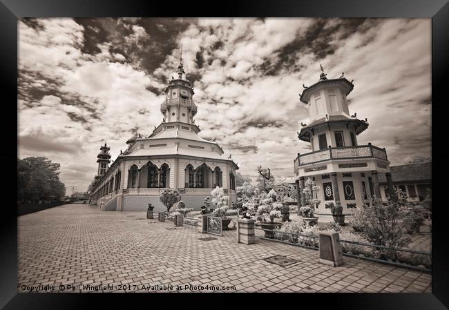 Cau Dai Cathedral nr Saigon Framed Print by Phil Wingfield