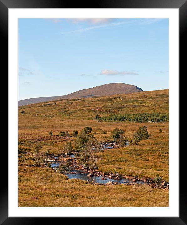 Rannoch Moor stream Framed Mounted Print by Chris Thaxter