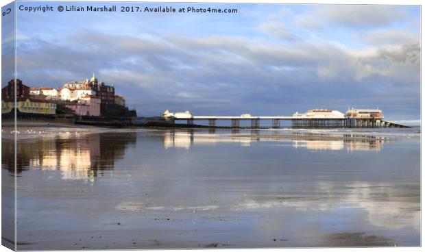 Reflections of Cromer Canvas Print by Lilian Marshall
