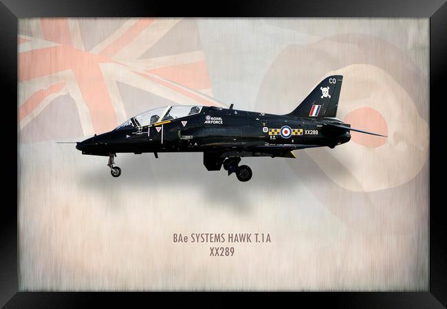 RAF Hawk T.1A XX289 Framed Print by J Biggadike