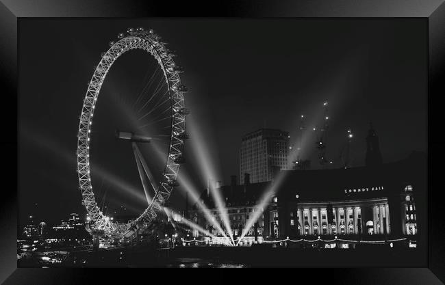 London Eye NYE 2016          Framed Print by Mike Evans