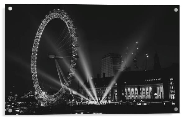 London Eye NYE 2016          Acrylic by Mike Evans