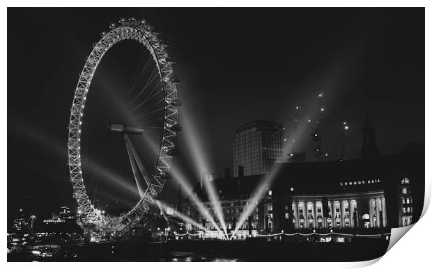 London Eye NYE 2016          Print by Mike Evans