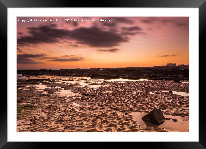 Beadnell 06 Framed Mounted Print by George Davidson