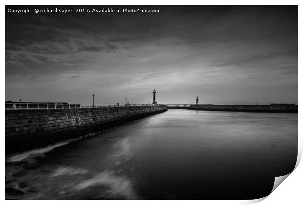 Harbour Walls Print by richard sayer