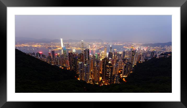 Hong Kong Framed Mounted Print by david harding