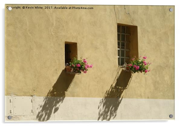 Tuscan windows Acrylic by Kevin White