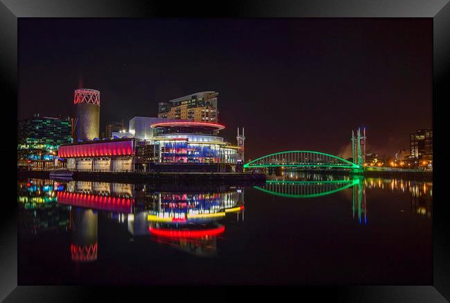 Salford Quays Manchester UK Framed Print by Rob Mcewen
