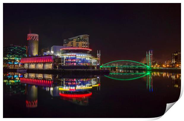 Salford Quays Manchester UK Print by Rob Mcewen