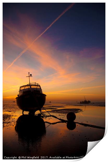 Southend Sunset 4 Print by Phil Wingfield