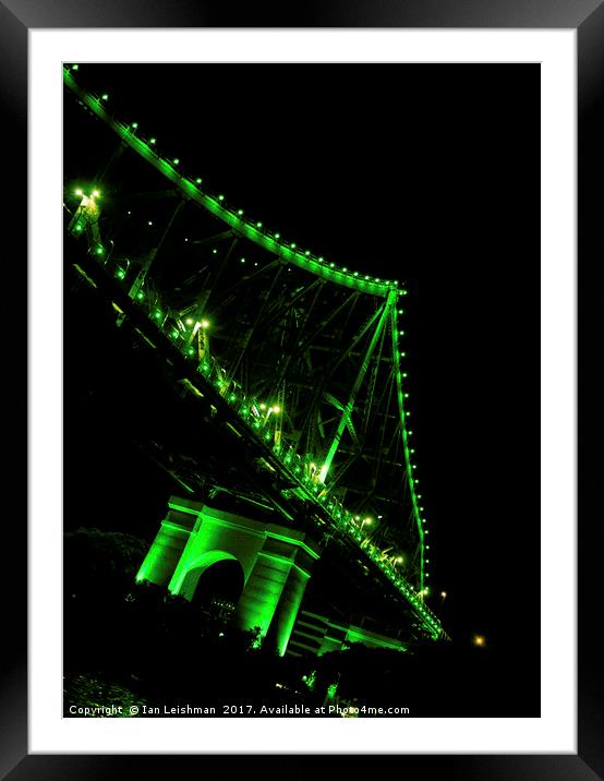 Story Bridge Tilt Framed Mounted Print by Ian Leishman