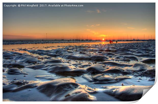 Southend Seascape Print by Phil Wingfield