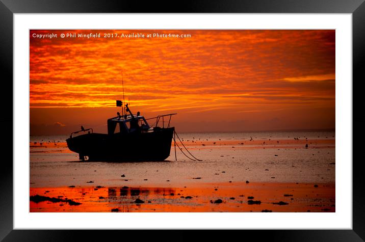 Southend Sunset 8 Framed Mounted Print by Phil Wingfield