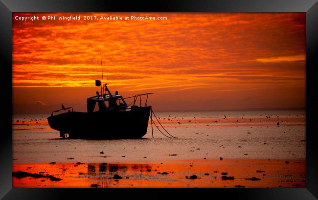 Southend Sunset 8 Framed Print by Phil Wingfield