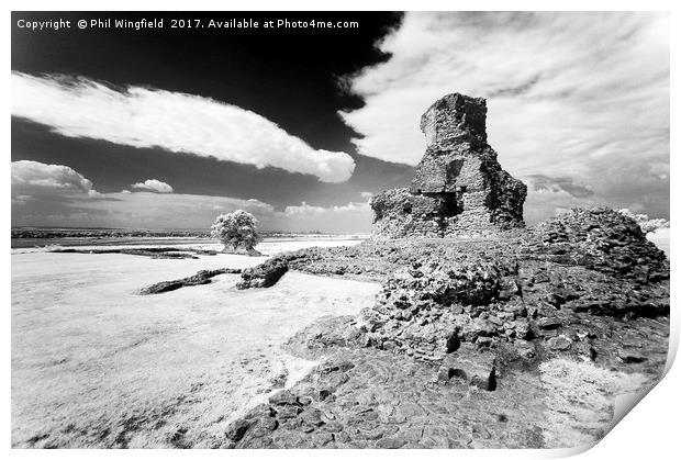 Hadleigh Castle Print by Phil Wingfield