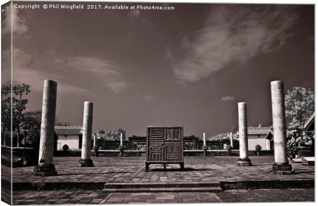 Imperial Tomb in Hue - Vietnam Canvas Print by Phil Wingfield