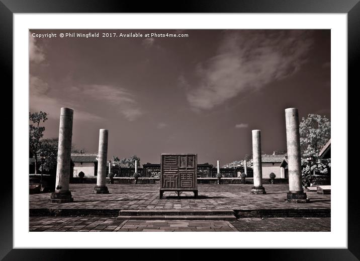 Imperial Tomb in Hue - Vietnam Framed Mounted Print by Phil Wingfield