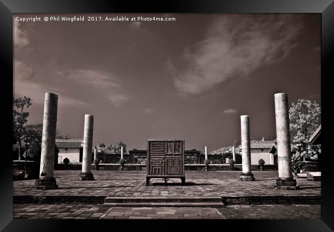 Imperial Tomb in Hue - Vietnam Framed Print by Phil Wingfield