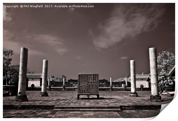 Imperial Tomb in Hue - Vietnam Print by Phil Wingfield