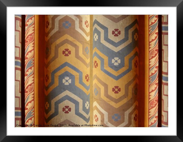 Wall Pattern Framed Mounted Print by Carole-Anne Fooks