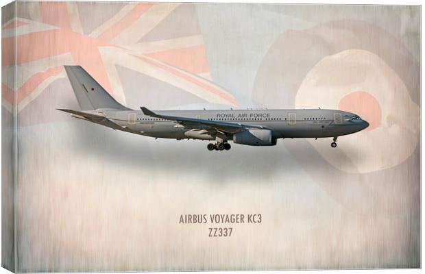 Airbus Voyager KC3 ZZ337 Canvas Print by J Biggadike