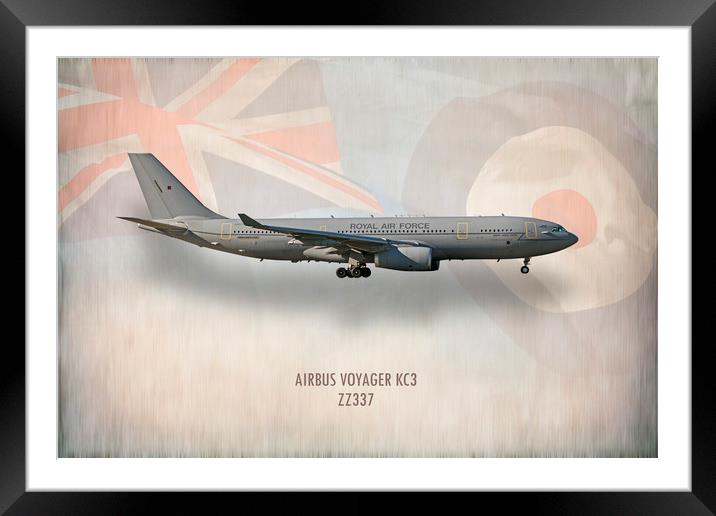Airbus Voyager KC3 ZZ337 Framed Mounted Print by J Biggadike