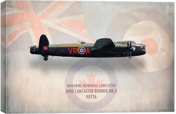 Avro Lancaster Bomber Mk. X KB726 Canvas Print by J Biggadike