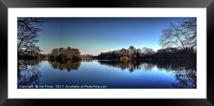 The Lake  Framed Mounted Print by Jon Fixter